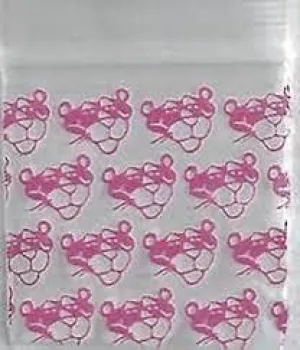 Original Mini Ziplock Reclosable Plastic Bags, Panther (3434, 1000 Bags)