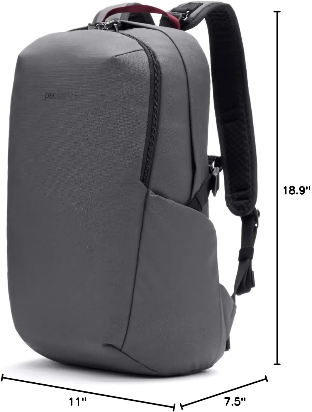 Pacsafe Vibe 25L Anti Theft Travel Pack Casual Daypack, Slate