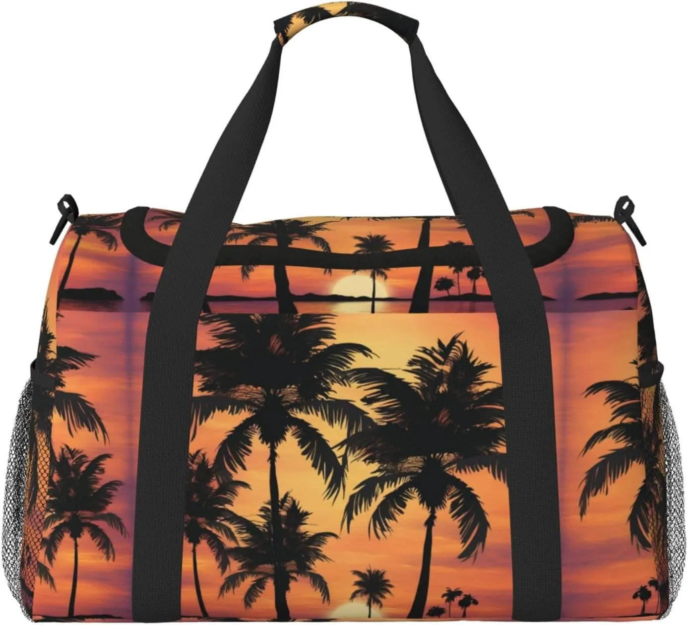 Palm Tree print Weekender Overnight Carry On Bag Gym Luggage Bag Duffel Bag for Travel Women