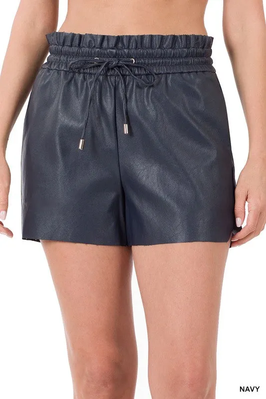 PaperBag Shorts Efecto Piel