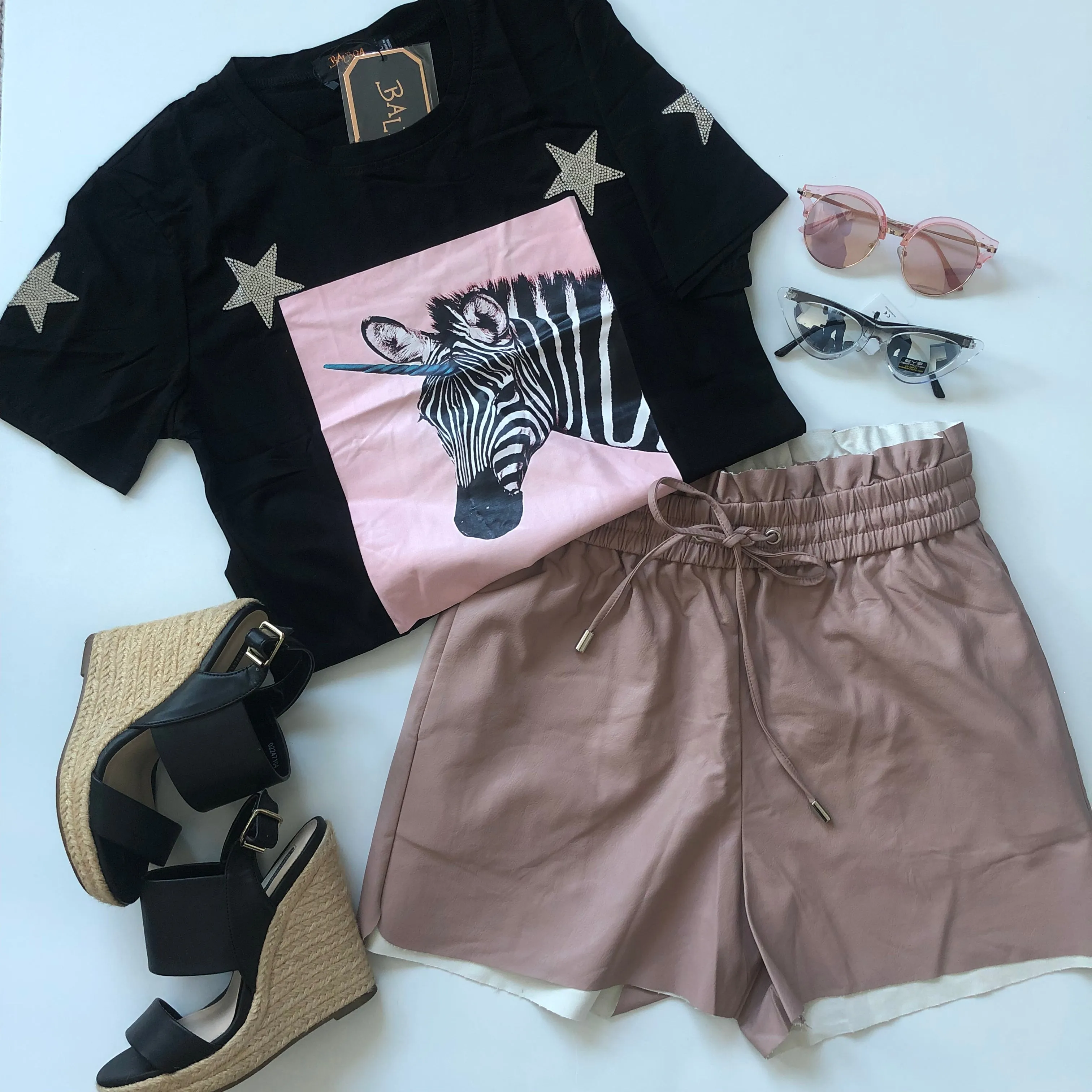 PaperBag Shorts Efecto Piel