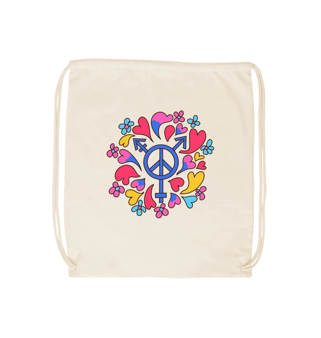 Peace And Pride Drawstring Bag
