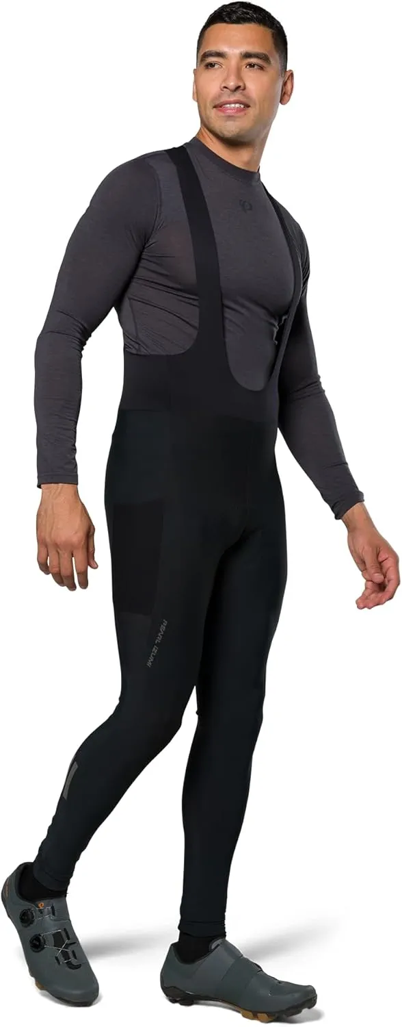 PEARL IZUMI Men's Expedition Thermal Cycling Bib Tights, Two Side Pockets & Thermal Fleece Fabric for Quick Drying Insulation
