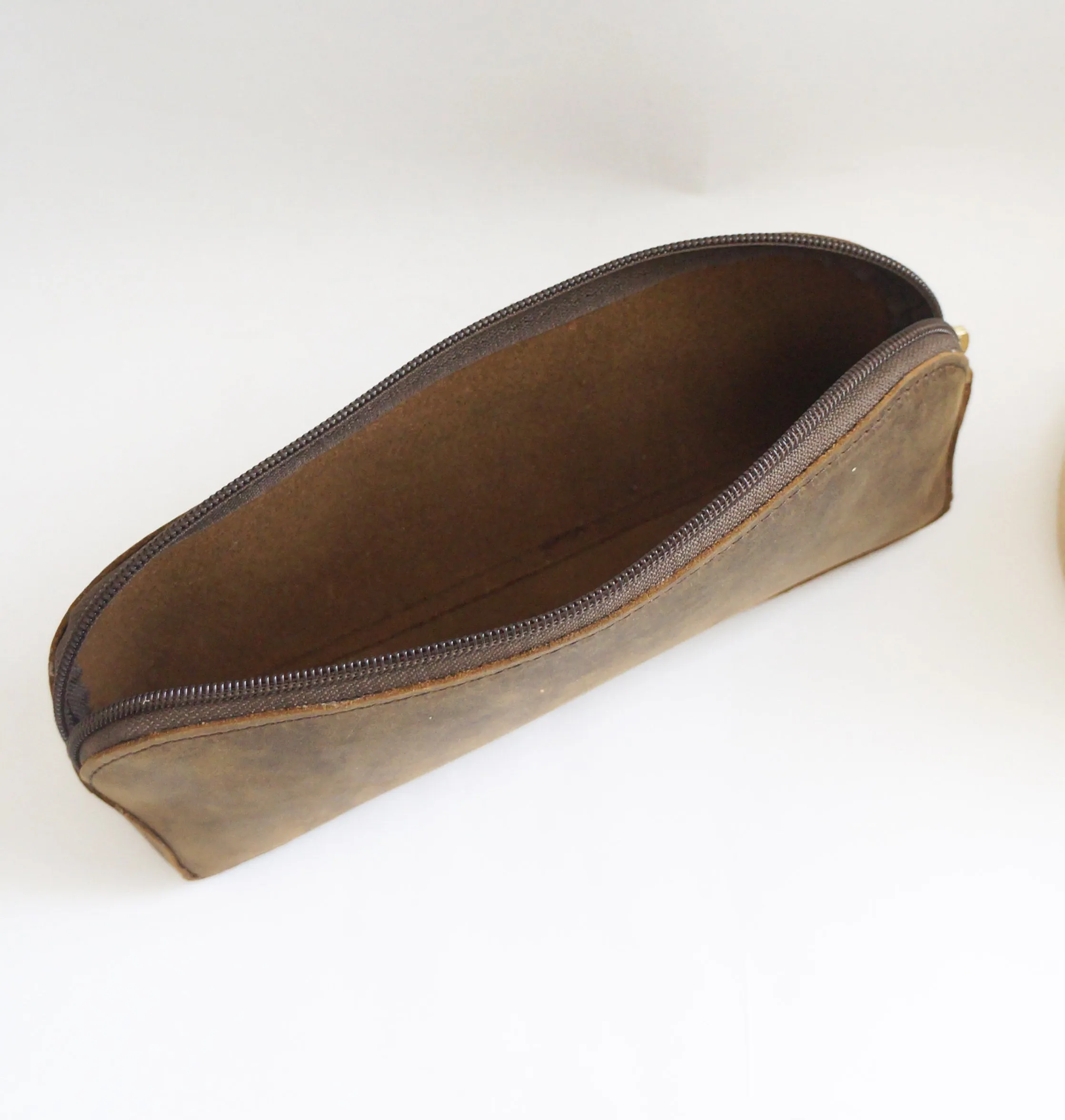 Pen Case - Teddy leather