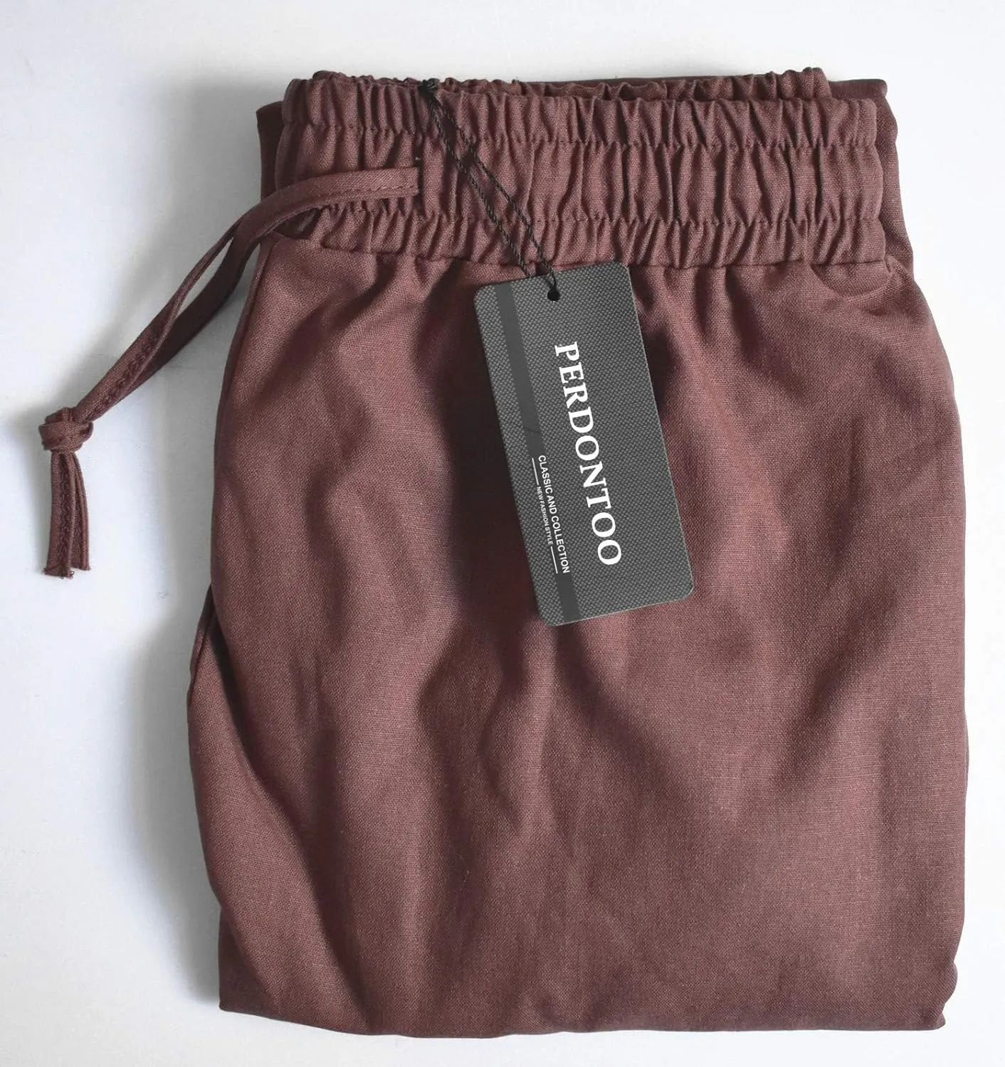 perdontoo Mens Harem Pants Casual Drawstring Aladdin Hippie Cotton Drop Crotch Trouser