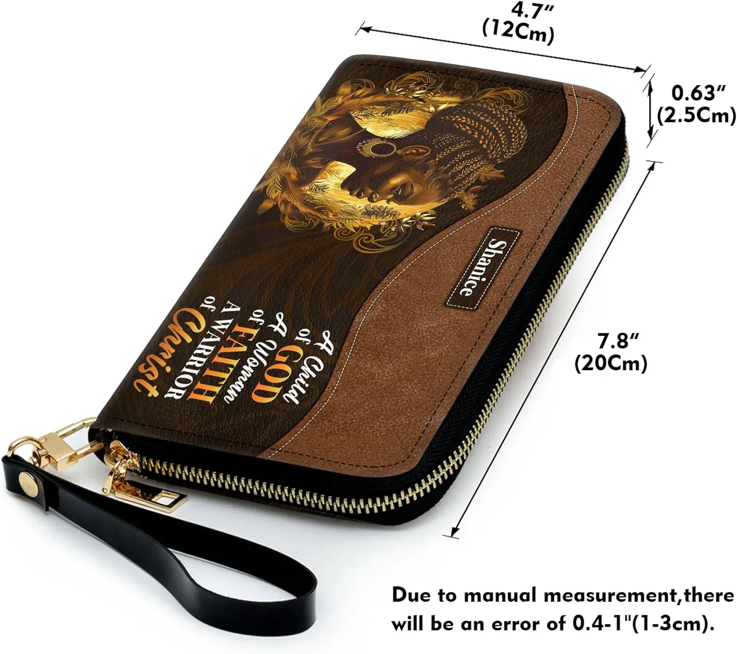 Personalized Leather Handbag For Black African Women – Matching Purse and Wallet Set – Mother's Day Gifts for Melanin Woman