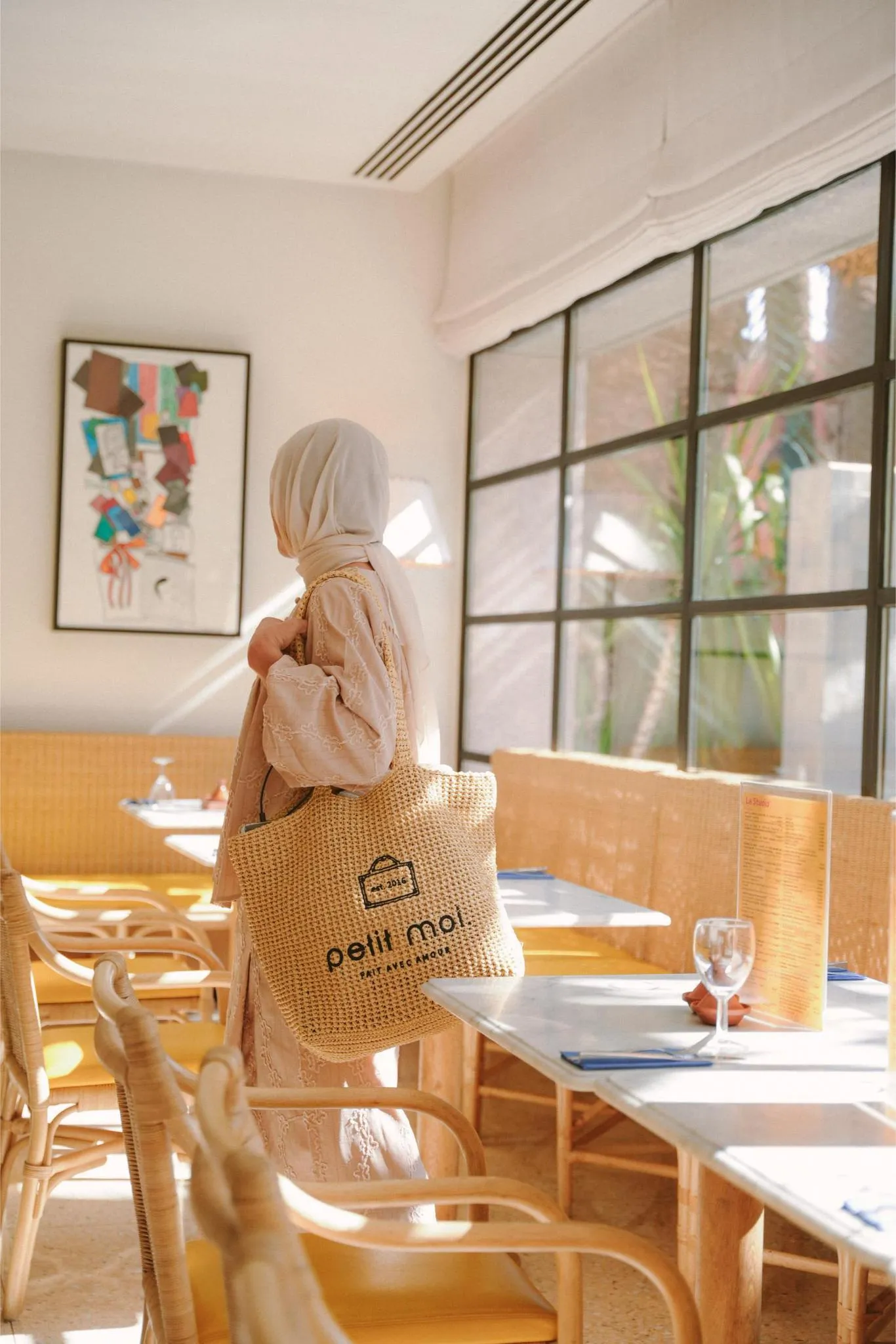 PETIT MOI WOVEN TOTE BAG