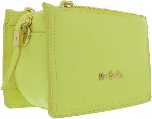 Pierre Cardin Lemon Leather Small Structured Square Crossbody Bag for womens