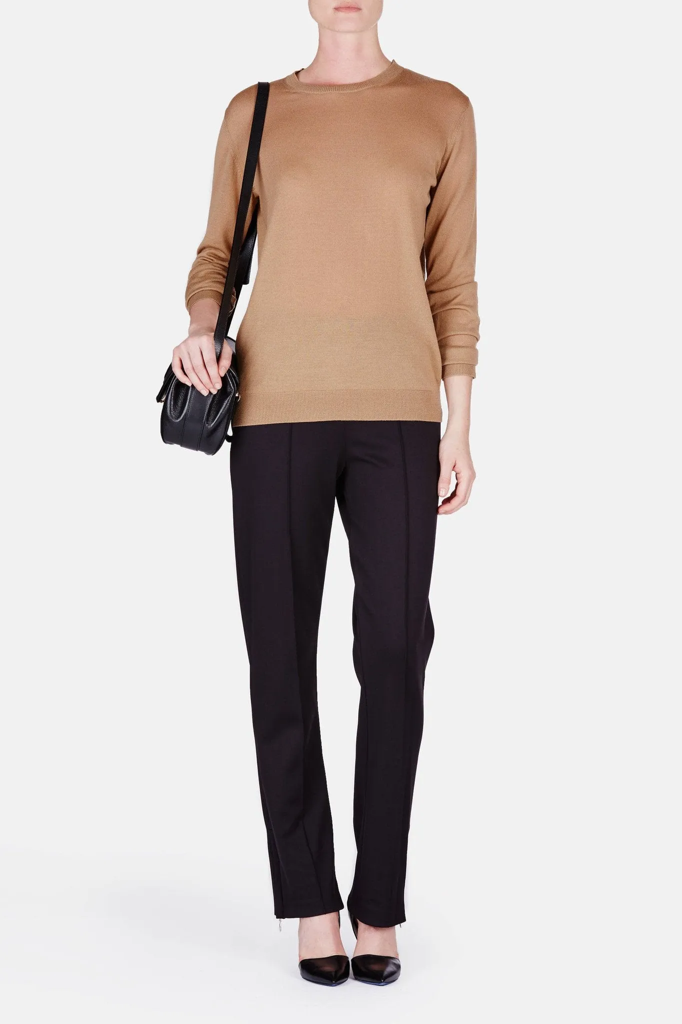 Pintuck Sweatpant - Black