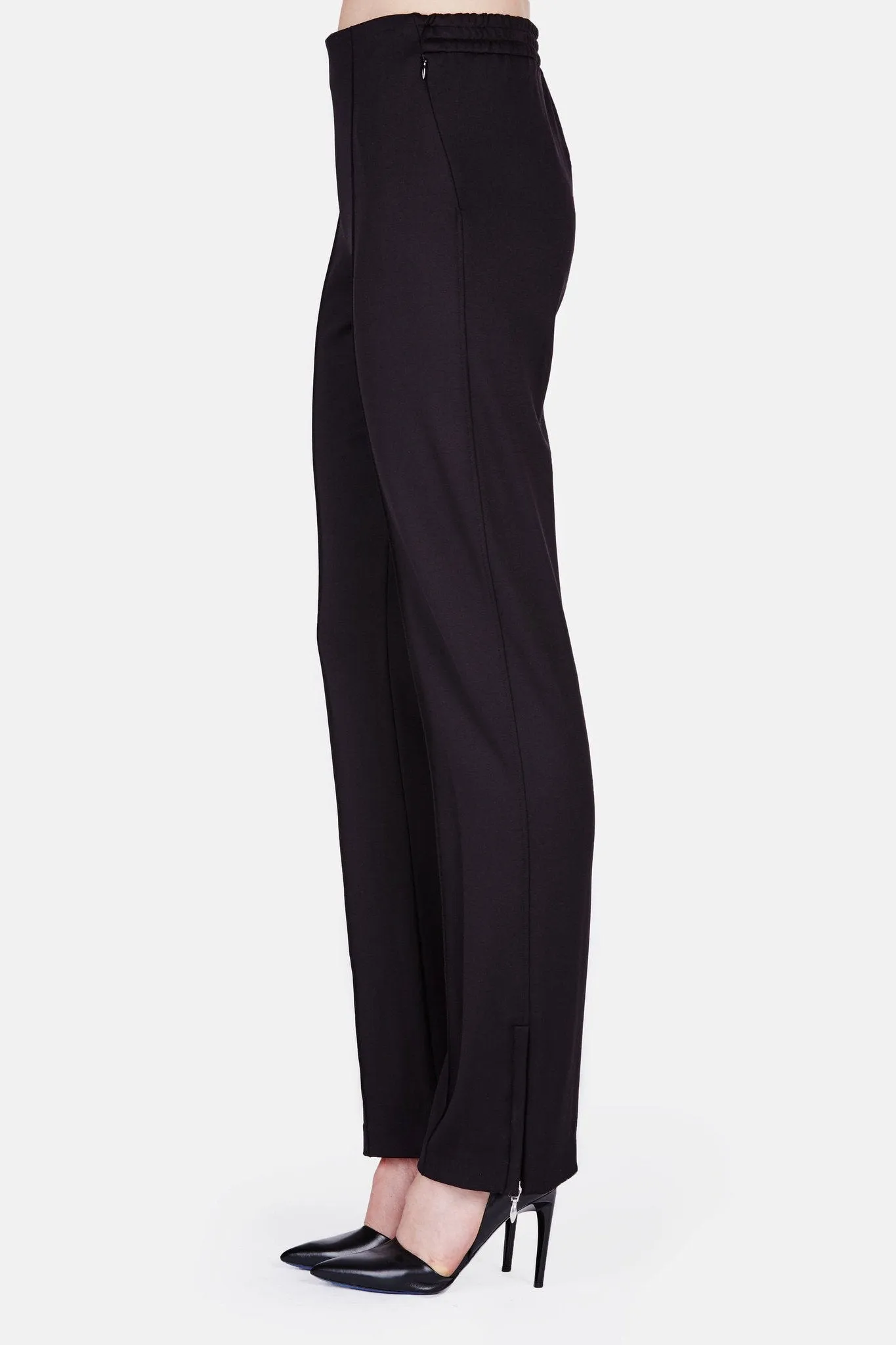 Pintuck Sweatpant - Black