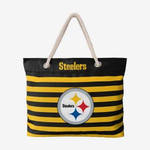 Pittsburgh Steelers Nautical Stripe Tote Bag