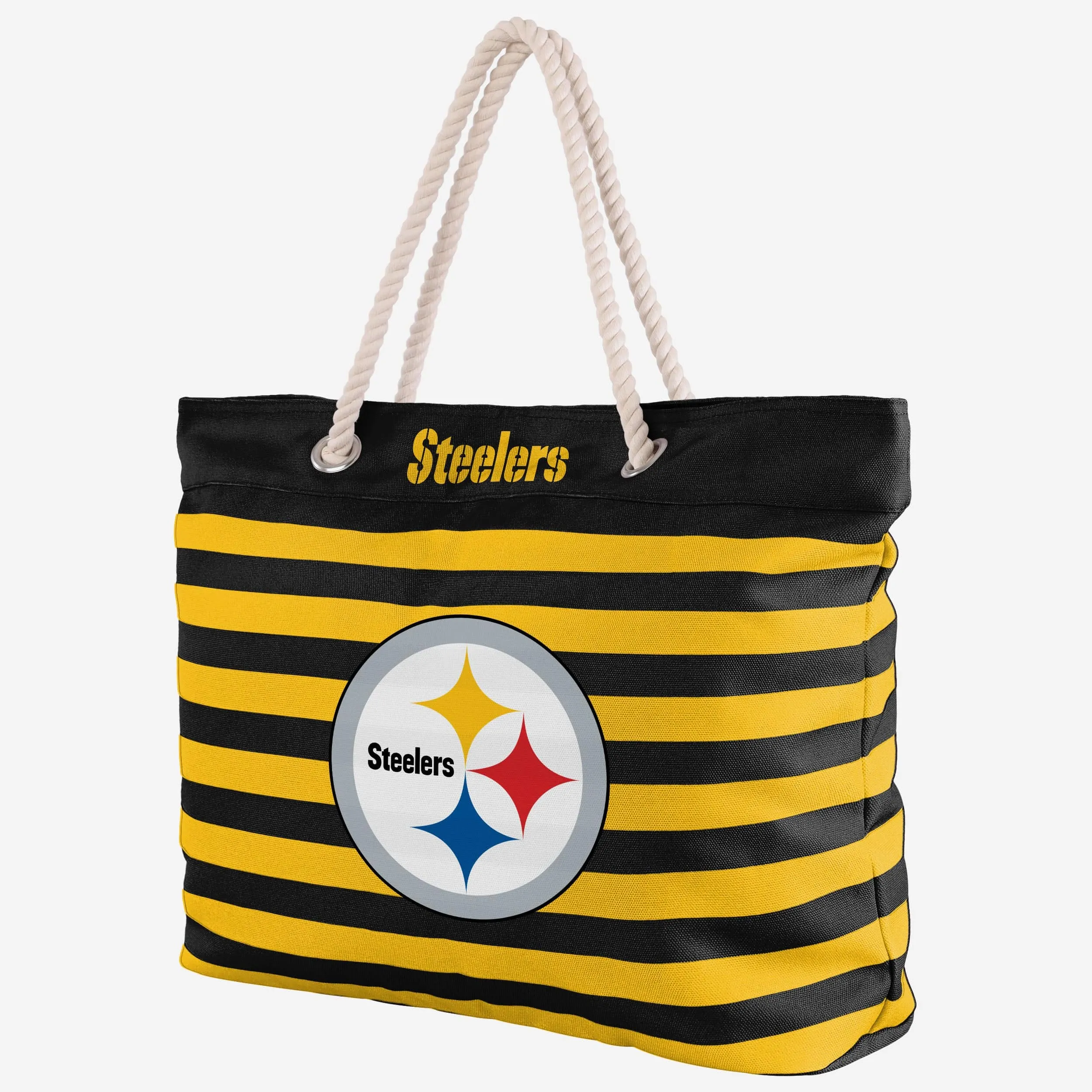Pittsburgh Steelers Nautical Stripe Tote Bag