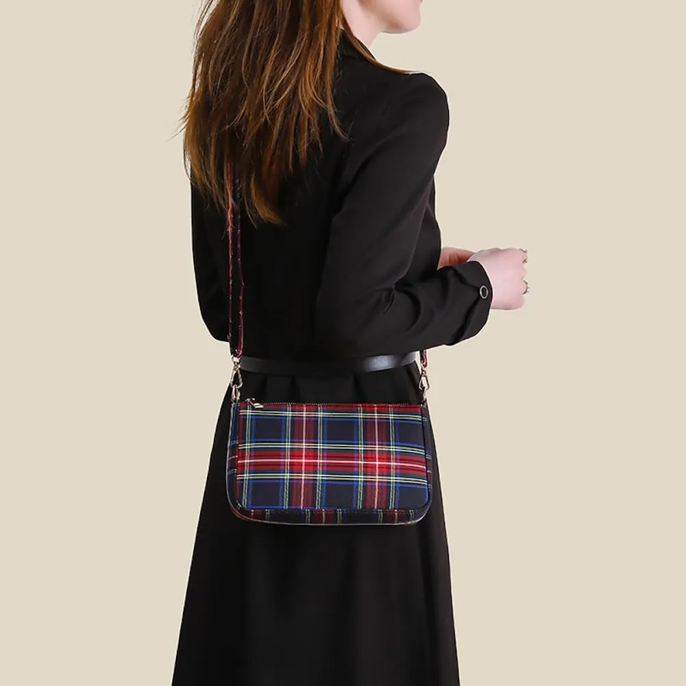 Plaid Crossbody Bags for Women,Stocking Stuffers for Teens