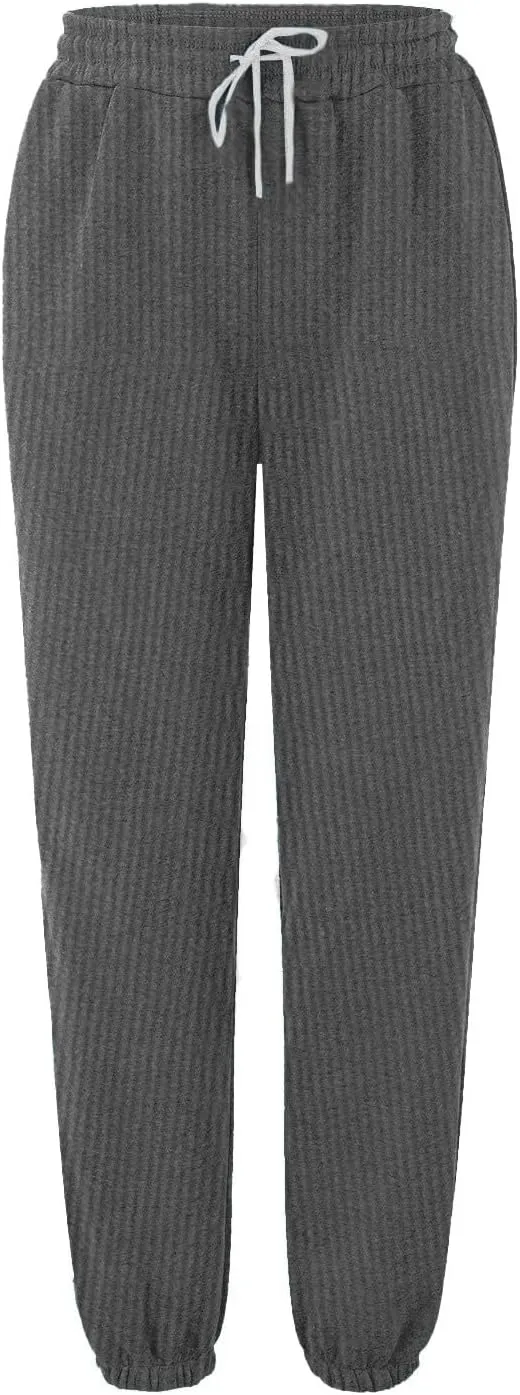 Plus Size Joggers Pants for Women Soft Lounge Sweatpants Casual Loose Comfy Pajama Drawstring Pant with Pocket