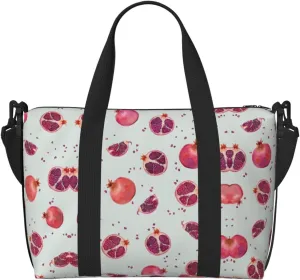 Pomegranate Pattern Duffel Bags for Traveling - Lightweight Personal Item Travel Bags for Women, Gym Bags for Men