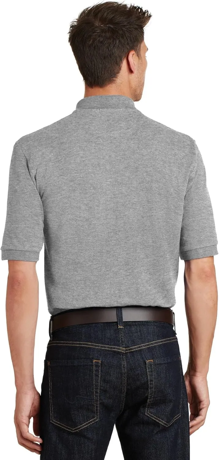 Port Authority Heavyweight Cotton Pique Polo with Pocket