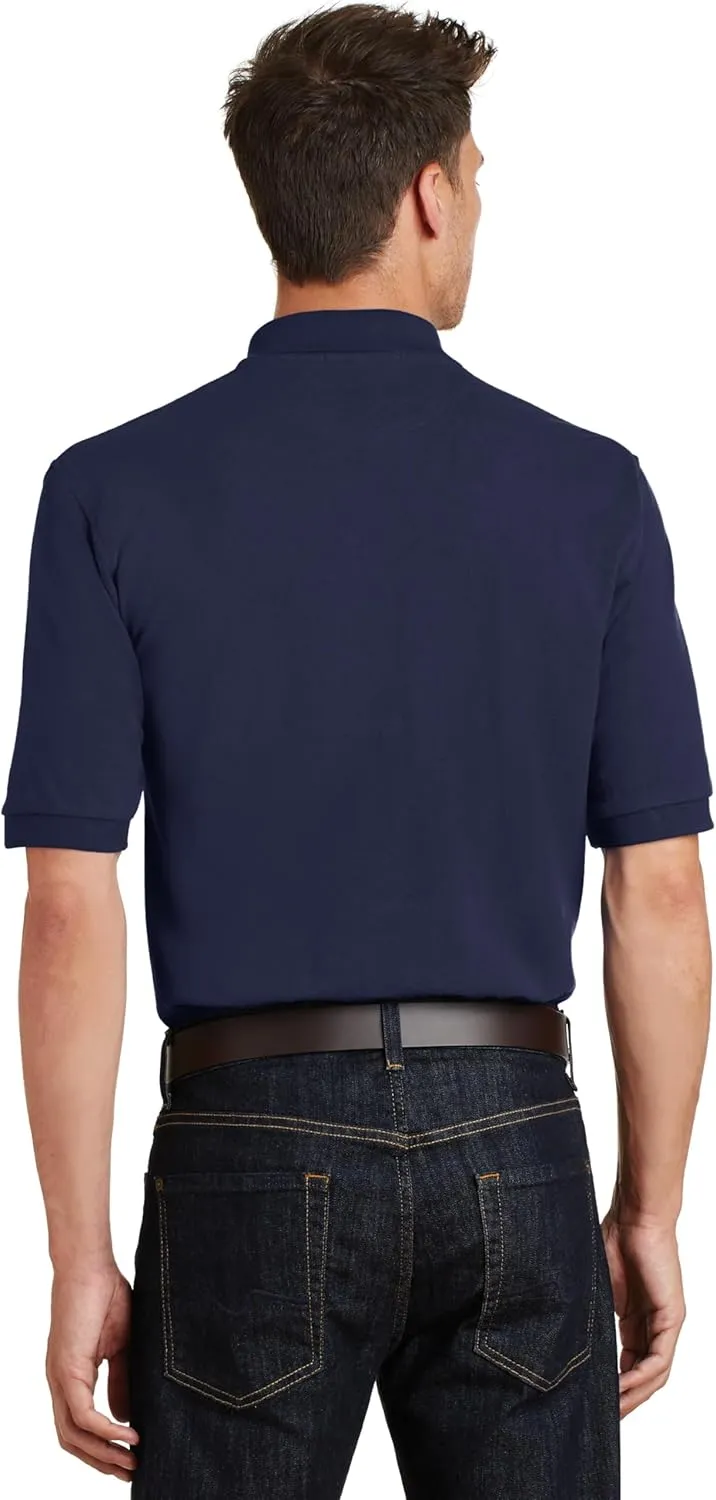 Port Authority Heavyweight Cotton Pique Polo with Pocket