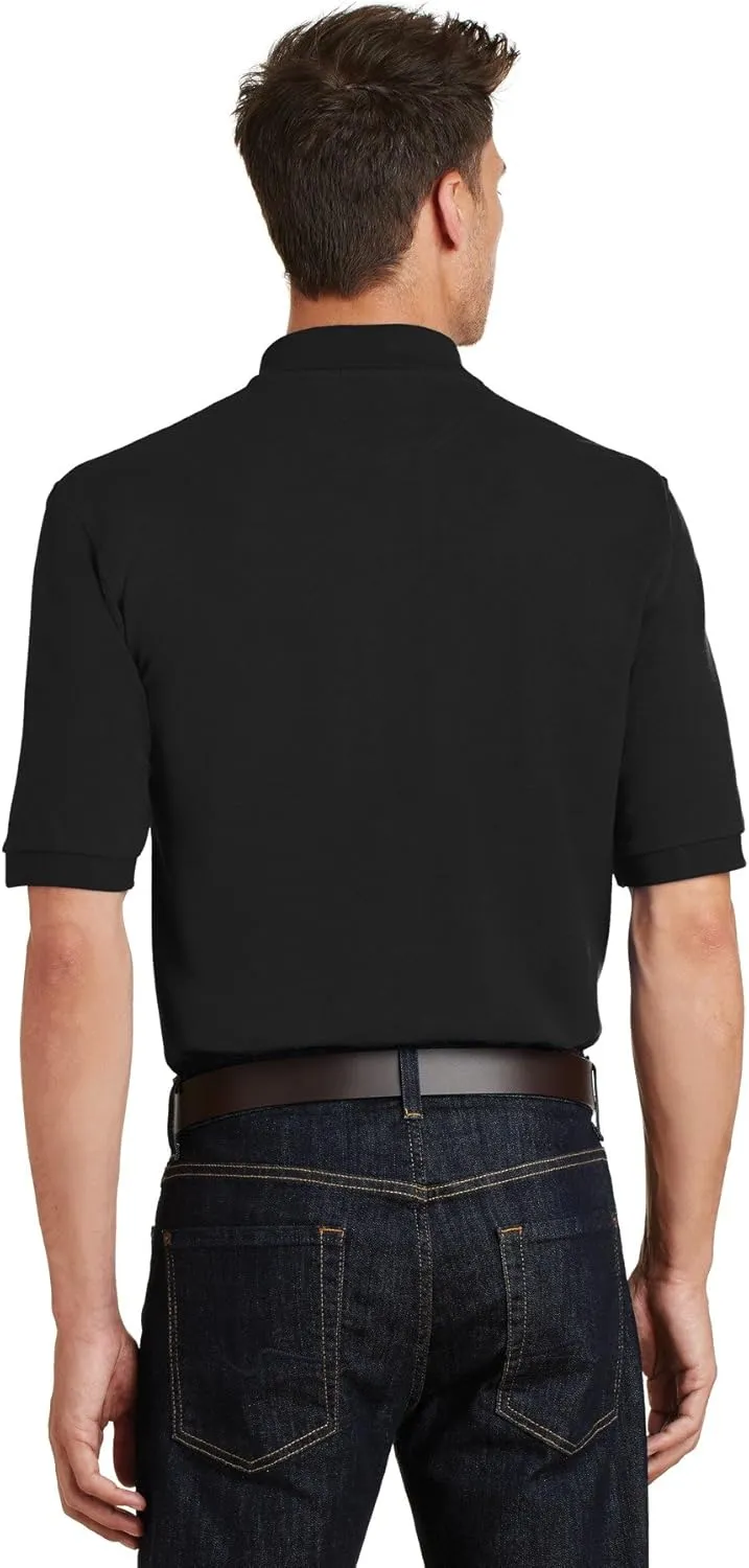 Port Authority Heavyweight Cotton Pique Polo with Pocket
