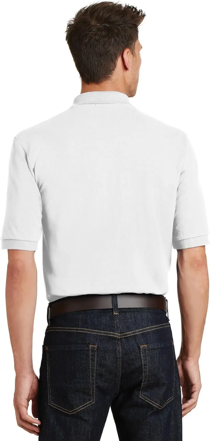 Port Authority Heavyweight Cotton Pique Polo with Pocket