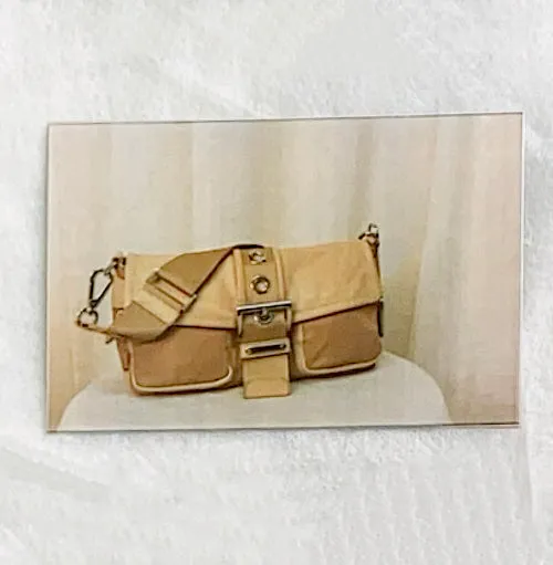 Prada Vintage Buckle 2-Pocket Shoulder Bag