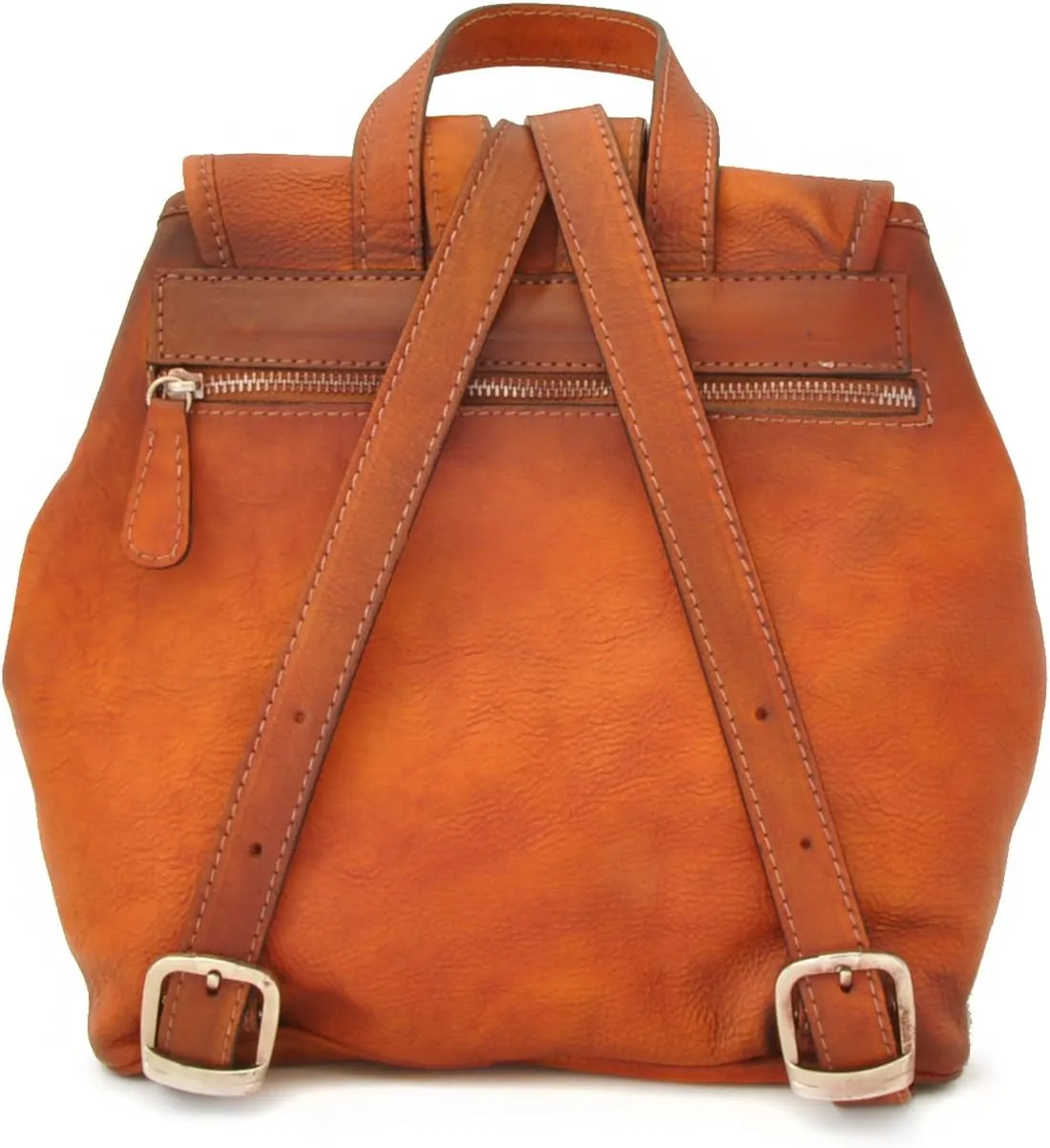 Pratesi Leather, Leather Bag Gaville Backpack in cow leather - Bruce Black