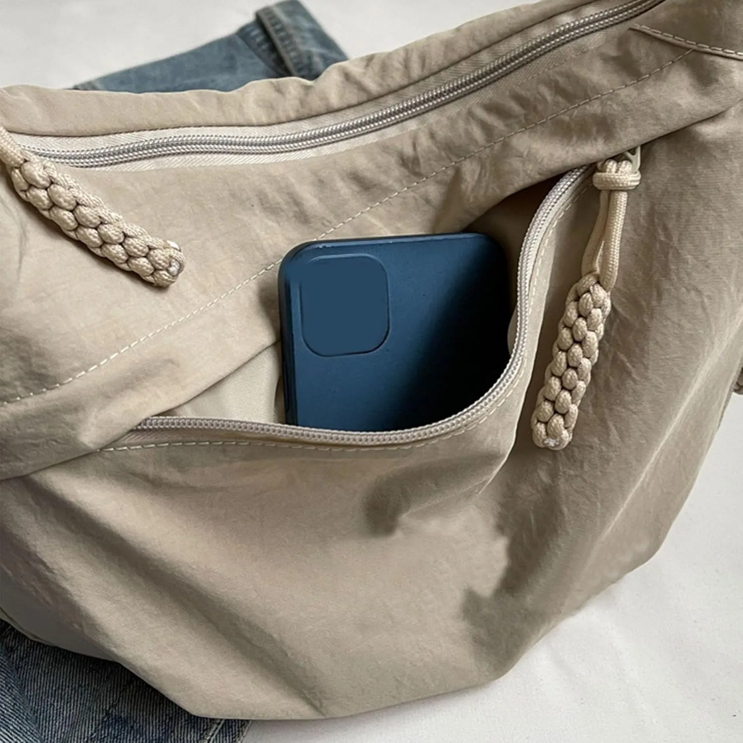 Preferable Crossbody Bag, Regularlyk Crossbody Bag, Womens Solid Color Lightweight Casual Nylon Bags Limorence Sling Bags