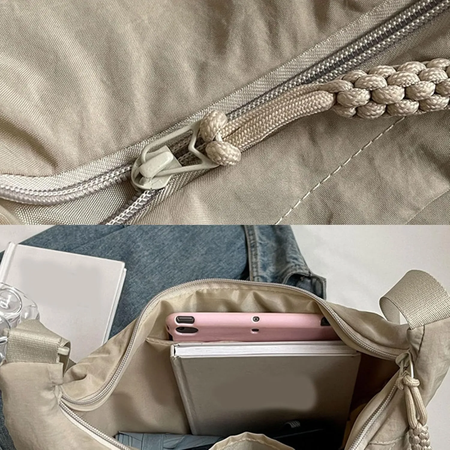 Preferable Crossbody Bag, Regularlyk Crossbody Bag, Womens Solid Color Lightweight Casual Nylon Bags Limorence Sling Bags
