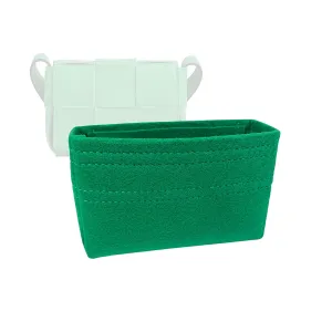 Premium Bag Organizer for Bottega Veneta Mini Candy Cassette (Bag Length: 12cm/4.7″) (Handmade/20 Color Options) [Purse Organiser, Liner, Insert, Shaper]