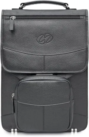 Premium Leather Vertical Briefcase/Backpack