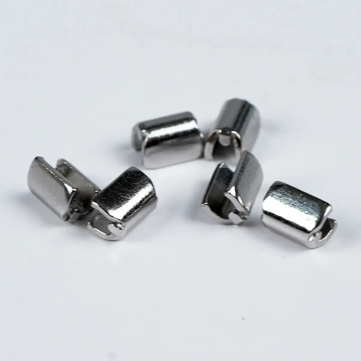 Premium No 5 Zipper Stops Tops 6 Pack Nickel
