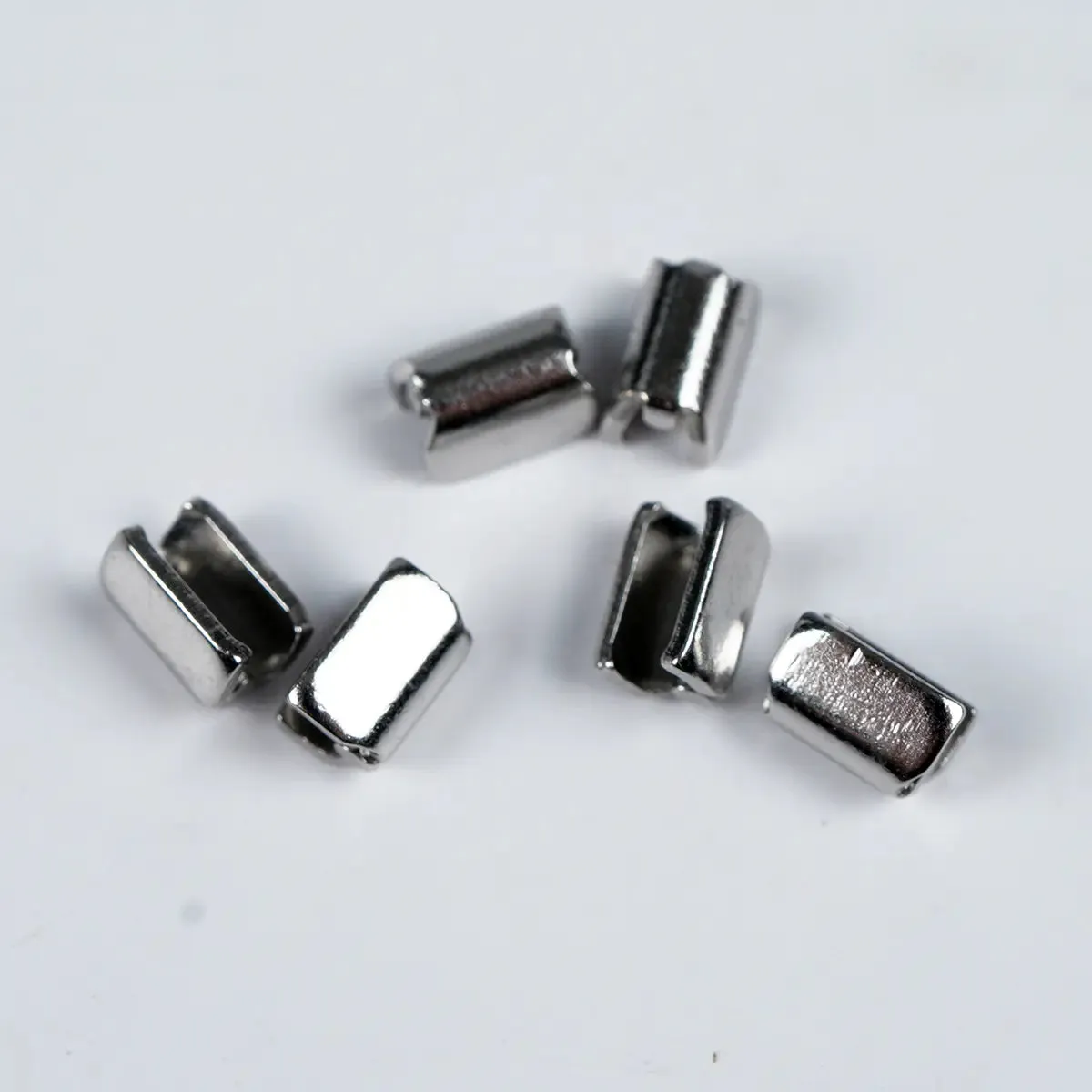 Premium No 5 Zipper Stops Tops 6 Pack Nickel