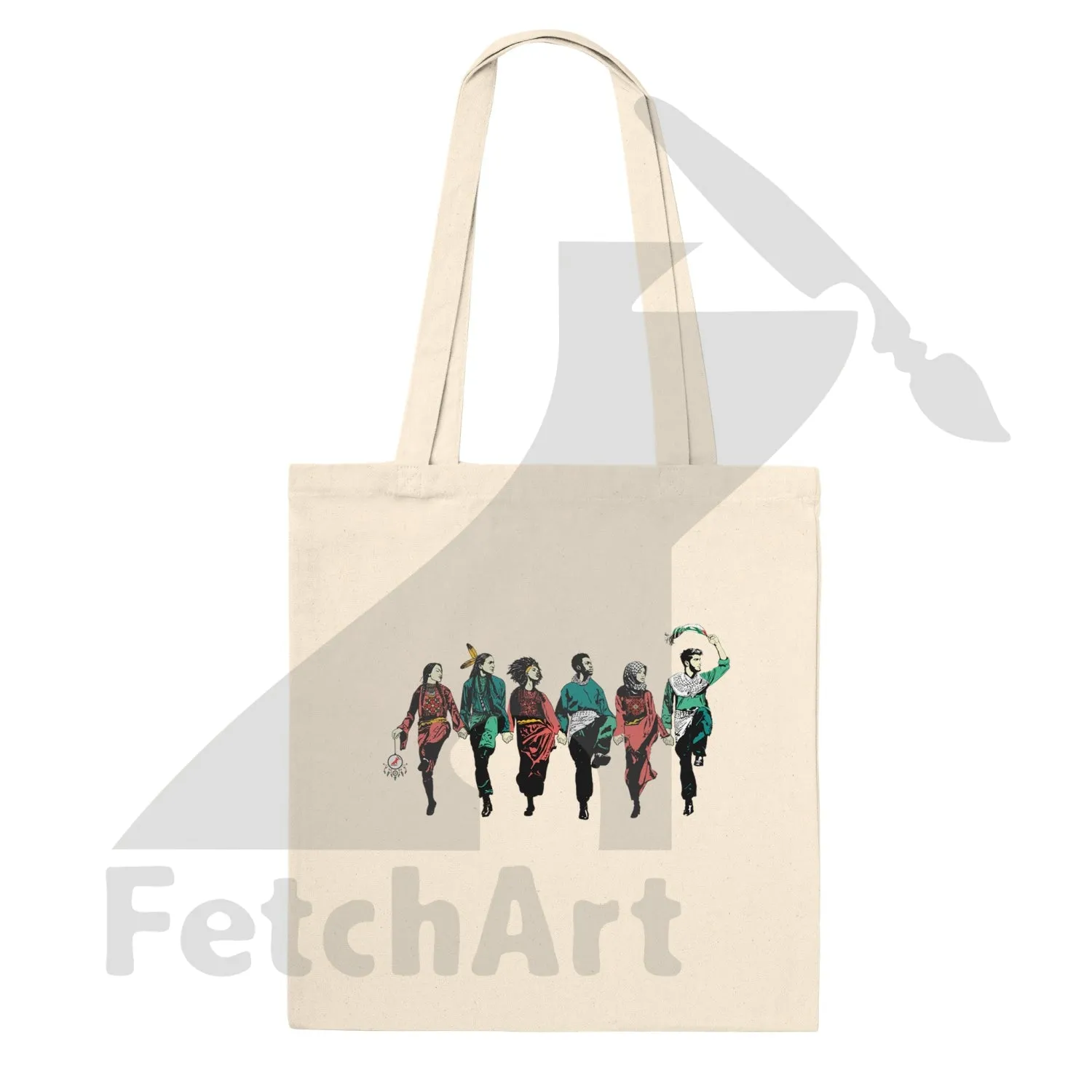 Premium Tote Bag-Dabka Dance