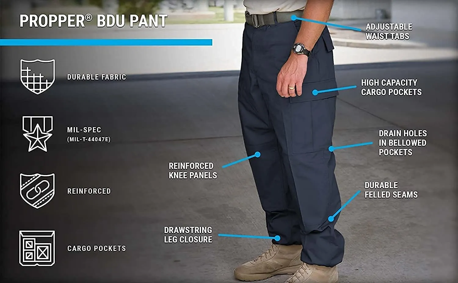 Propper BDU Trouser Button Fly - 100% Cotton Ripstop