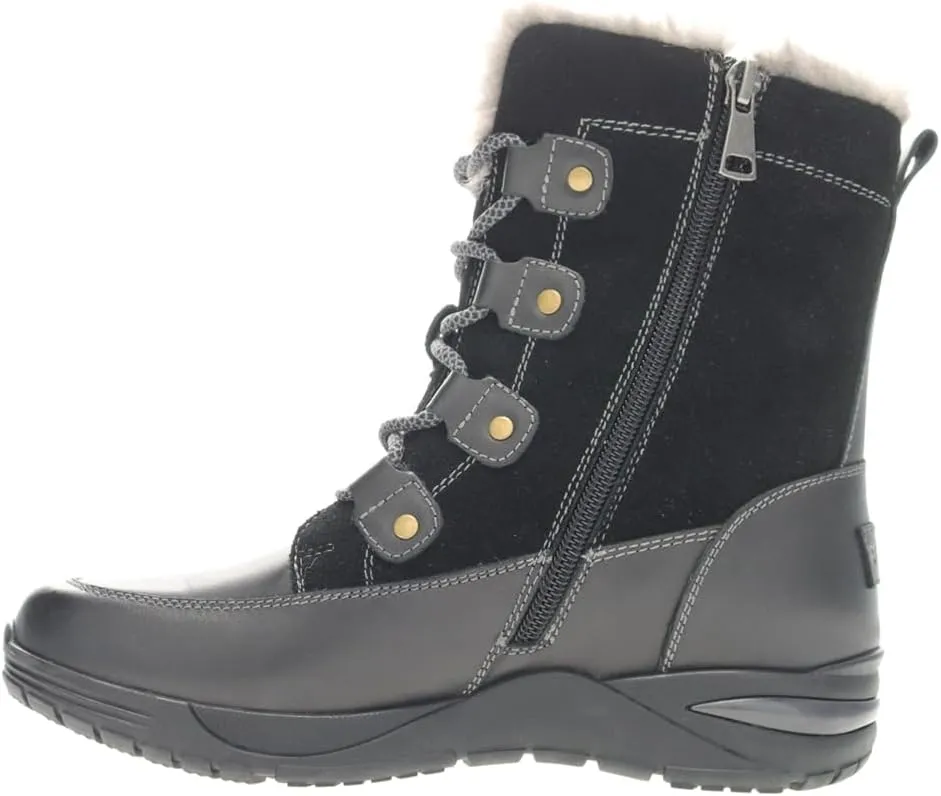 Propét Women's Dulcie Leather Suede Scotchgard Treated Mid-Calf Boot