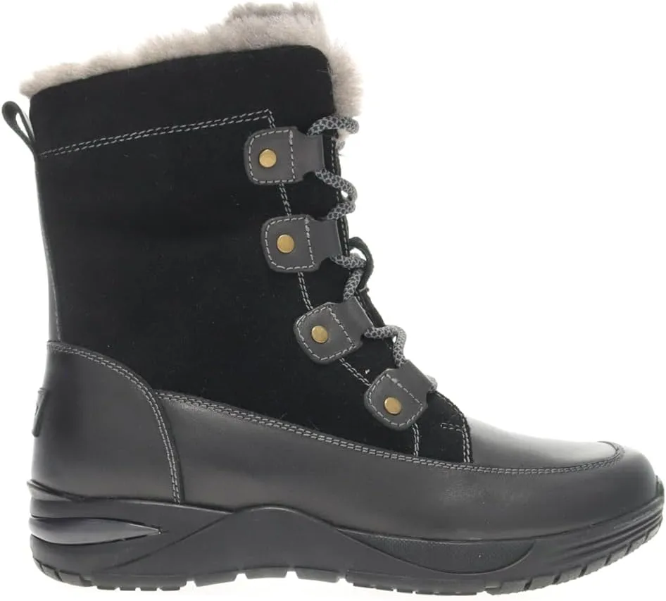 Propét Women's Dulcie Leather Suede Scotchgard Treated Mid-Calf Boot