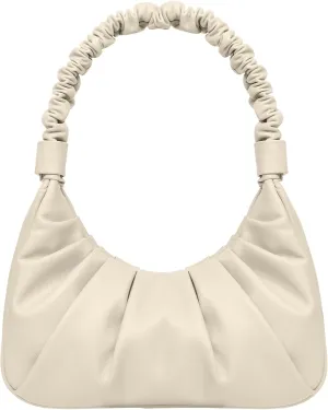 PS PETITE SIMONE Shoulder Handbag for Women Fashion Small Ruched Hand Purse Sofii Clutch Hobo Bag Trendy Purse for Lady