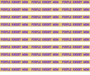Purple Knight Mom | Custom Beaded Purse Strap