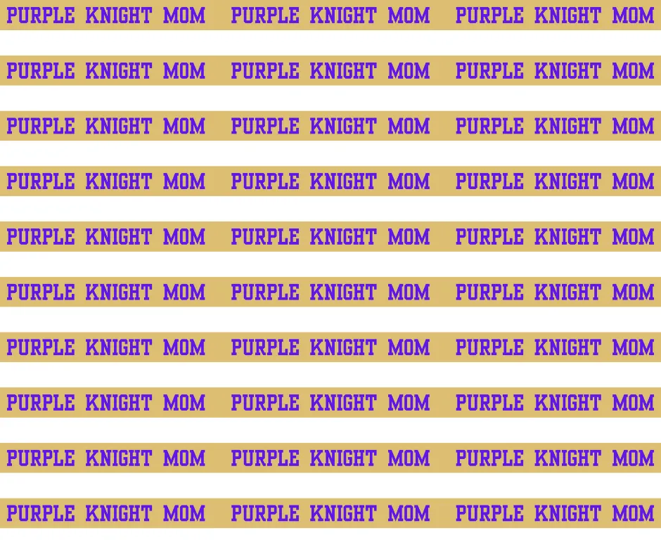 Purple Knight Mom | Custom Beaded Purse Strap