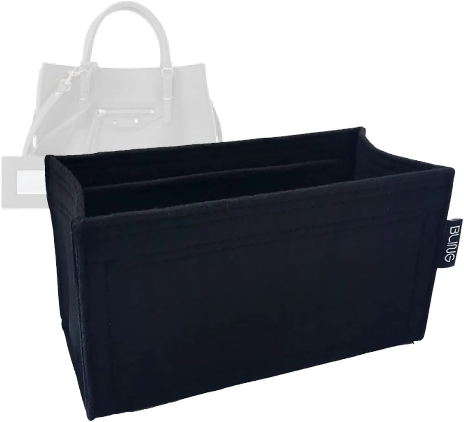 Purse Organizer for Balenciaga Mini Papier A4 Tote Inserts Bag in Bag Shapers