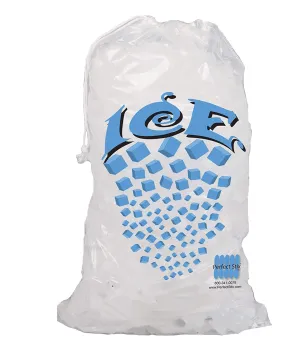 PW Icebags-DS-100ct 10lb Ice Bags with Drawstring-100ct