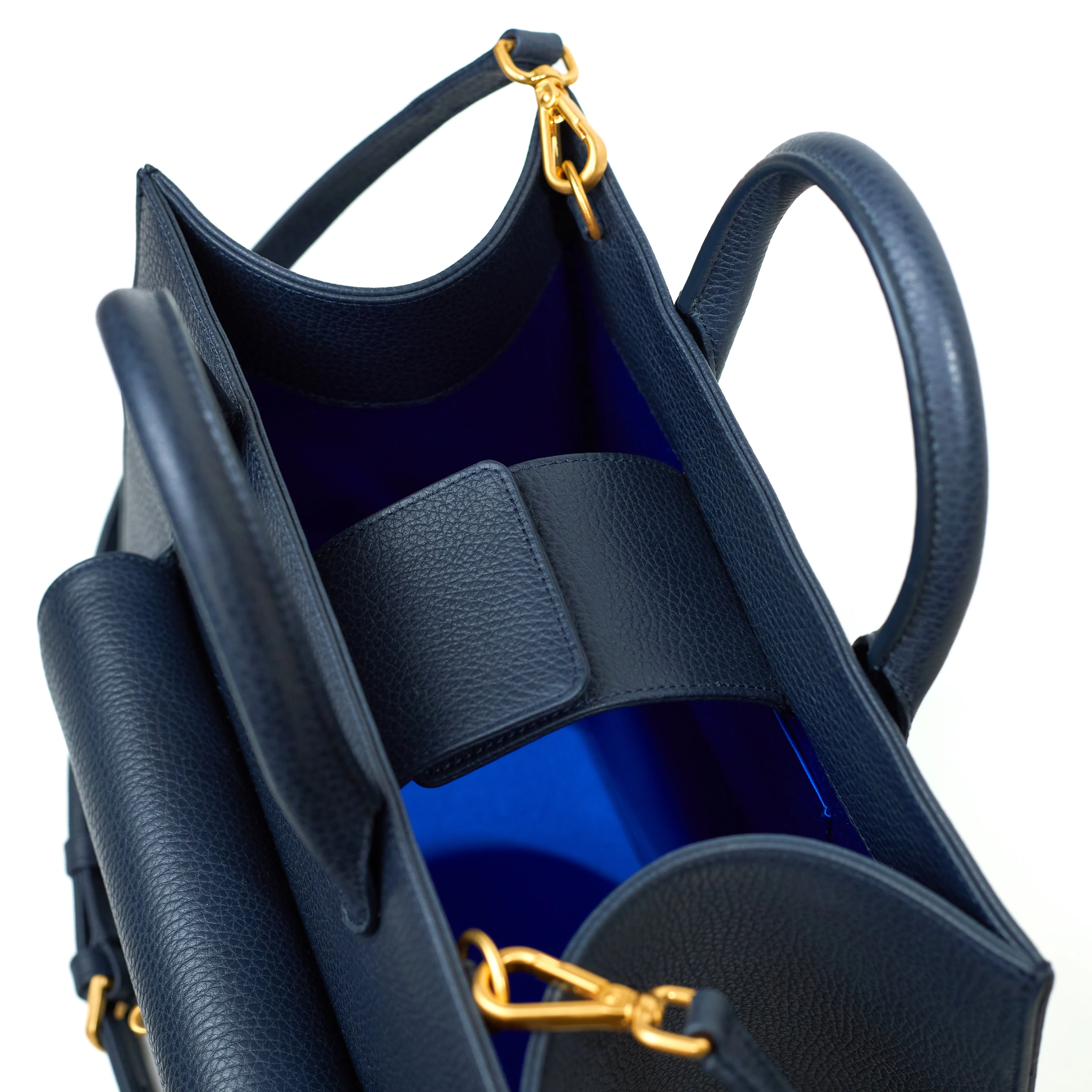 QUEEN TOTE GRAINED BLUE