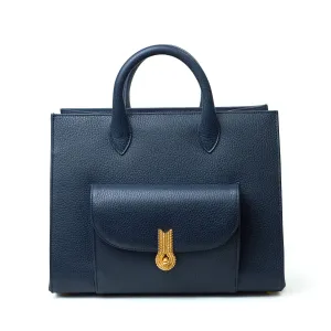 QUEEN TOTE GRAINED BLUE