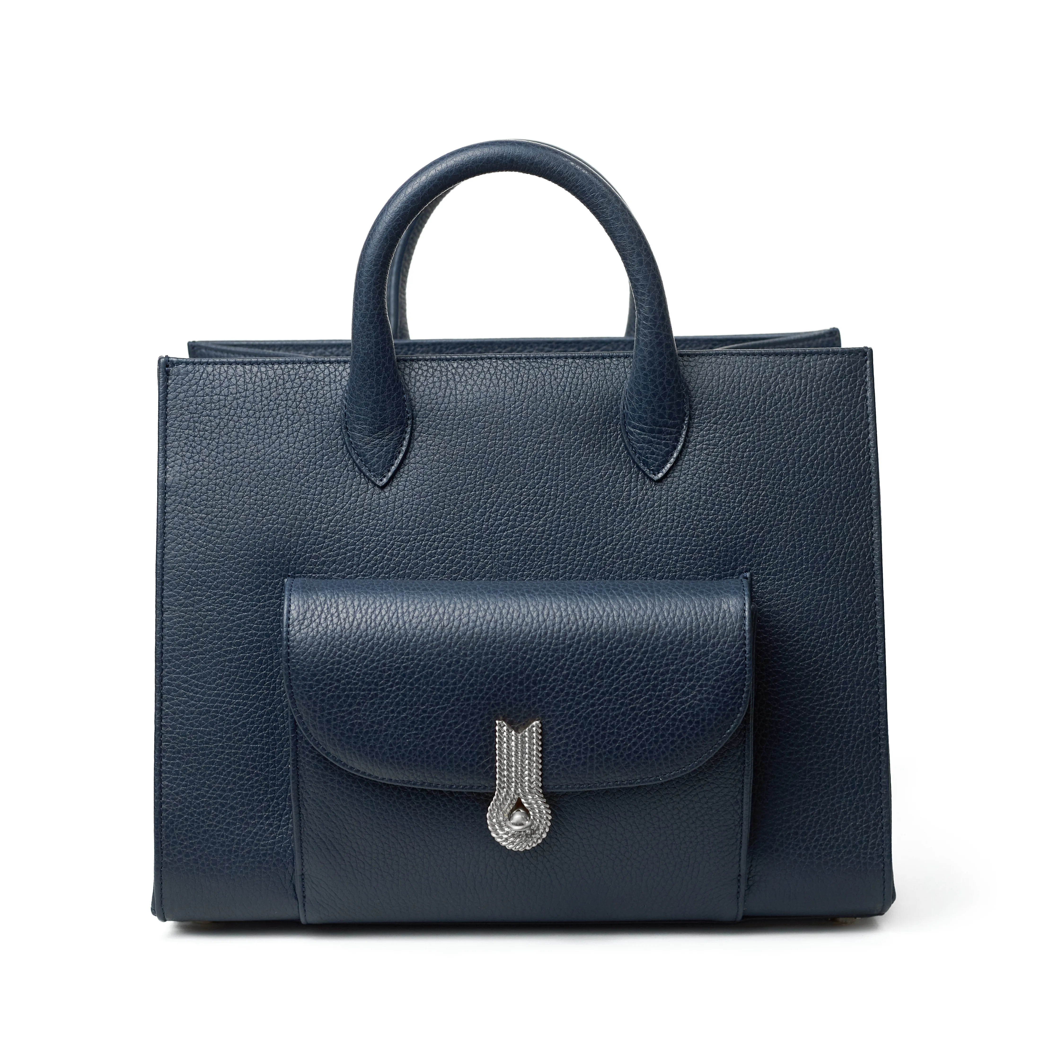 QUEEN TOTE GRAINED BLUE