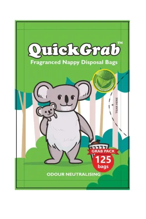 QuickGrab Fraranced Nappy Disposal Bags - 125 Bags