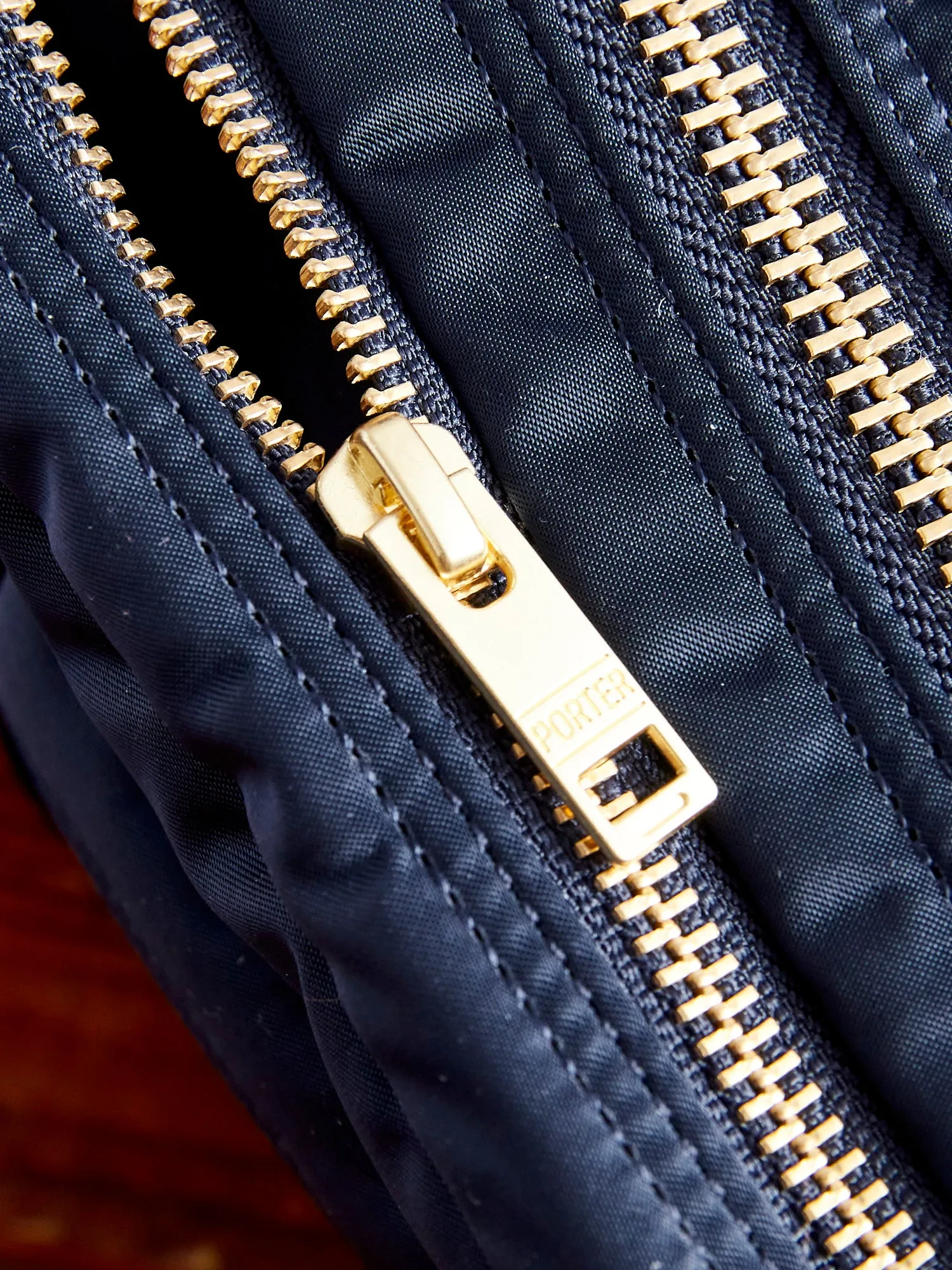 "Tanker" Shoulder Bag (S) in Iron Blue