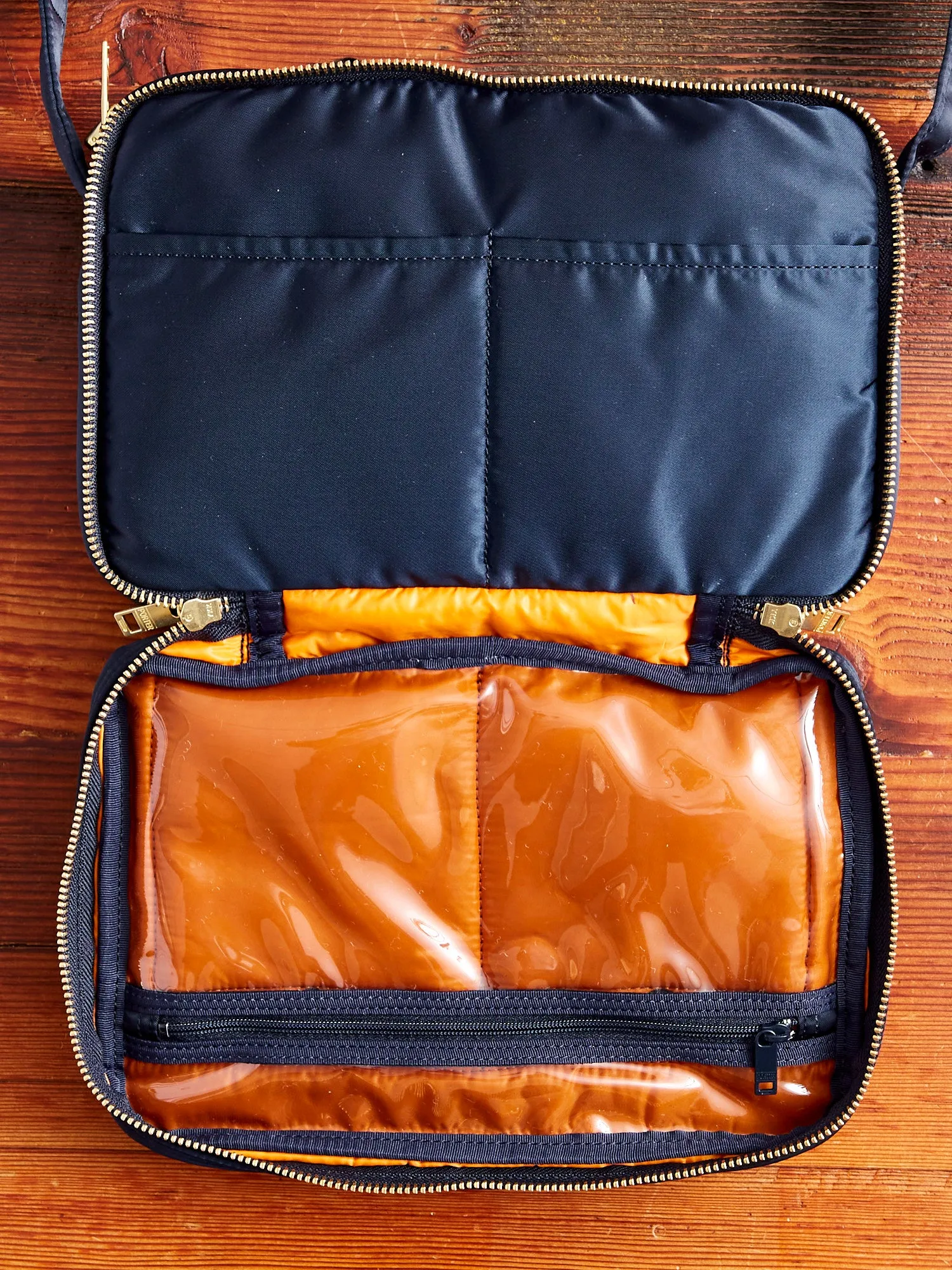 "Tanker" Shoulder Bag (S) in Iron Blue