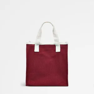 RADLEY London Womens Cranberry Abstract Rose Small Open Top Grab Hand Carry Canvas Tote Bag, Cranberry, 25cm