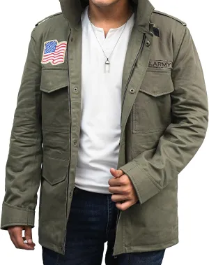 Rambo Blood Field Military John First Sylvester Stallone M65 US Army Olive Green Cotton Jacket