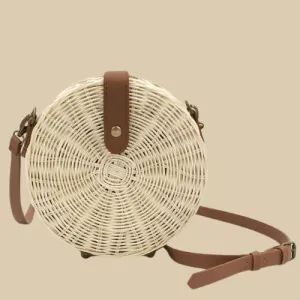 Rattan Circle Bag