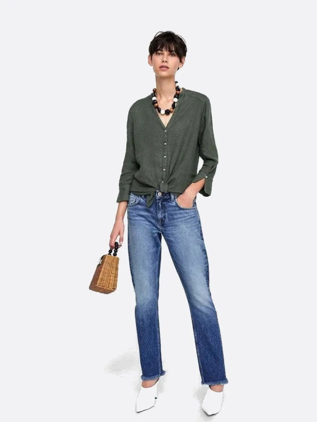 Rattan handbag